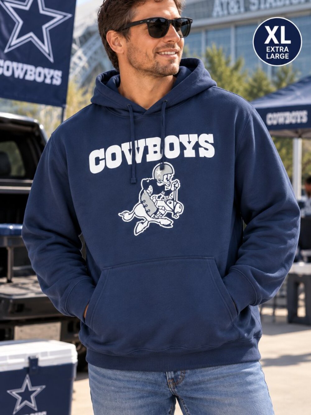 Nike Dallas Cowboys Hoodie Men's XL NWT New Never Worn Blue NFL